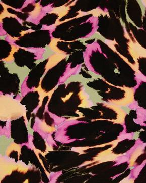 Viscose Stretch Tie Dye Zwart/Roze, Hobby en Vrije tijd, Stoffen en Lappen, Zwart, Nieuw