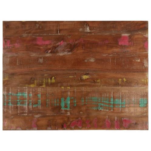 vidaXL Tafelblad rechthoekig 90x70x2,5 cm massief gerecycled, Huis en Inrichting, Tafels | Eettafels, Nieuw, Verzenden