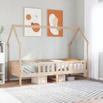 vidaXL Bedhuis massief grenenhout 90x200 cm, Huis en Inrichting, Slaapkamer | Bedden, 90 cm, Eenpersoons, Bruin, Verzenden
