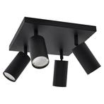 Opbouw plafond spot Vierkant Excl. spots zwart GU10 fitting, Huis en Inrichting, Lampen | Spots, Ophalen of Verzenden, Nieuw