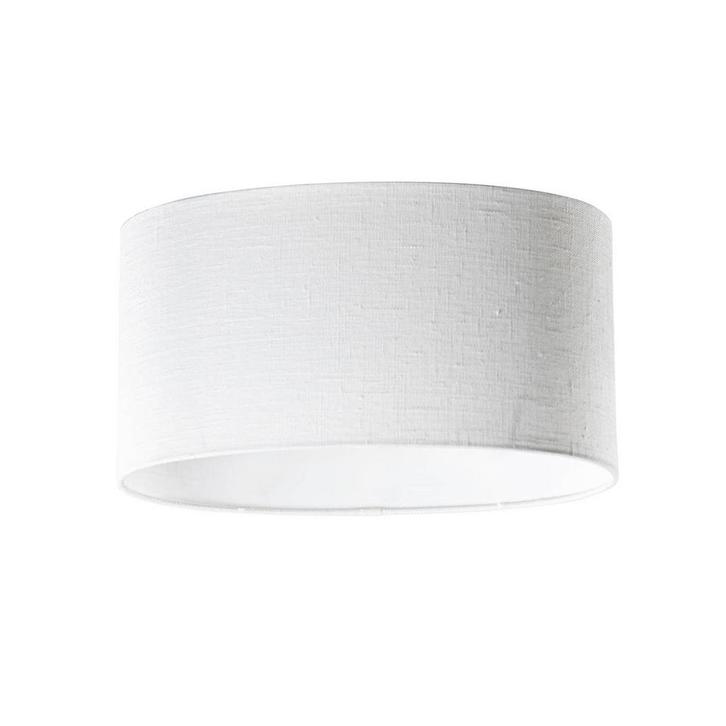 Linnen lampenkap wit ovaal 35/23/18, Huis en Inrichting, Lampen | Lampenkappen, Minder dan 25 cm, Ovaal, Wit, Nieuw