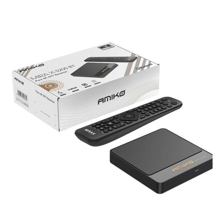 Amiko Mira X5200 BT - Linux TV mediastreamer - Bluetooth Ed, Audio, Tv en Foto, Mediaspelers, Nieuw, Ophalen of Verzenden