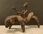 Beeld, Rider of the Dogon People - 14 cm - Afrikaanse brons
