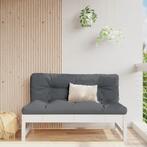 vidaXL Middenbank 120x80 cm massief grenenhout wit, Verzenden, Nieuw