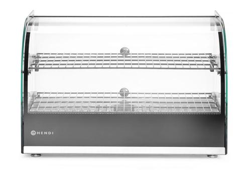 Display Verwarmd Vitrine Dubbel, Hendi, Twee Niveaus, Zwart,, Zakelijke goederen, Horeca | Keukenapparatuur, Nieuw in verpakking