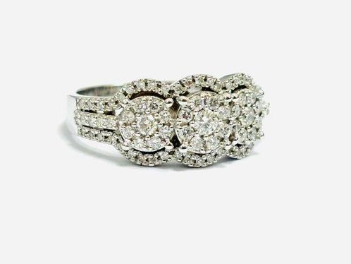 Ring - 18 karaat Witgoud - 1.15ct. tw. Diamant (Natuurlijk), Sieraden, Tassen en Uiterlijk, Ringen