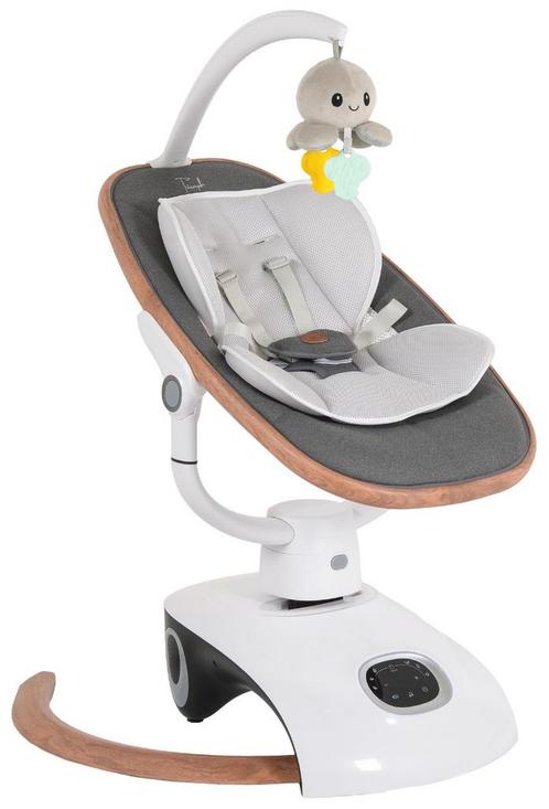 Cangaroo Triumph Grey Elektrische Babyschommel 111343, Kinderen en Baby's, Wipstoeltjes, Nieuw, Verzenden
