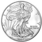 American Eagle 1 oz 2005 (8.891.025 oplage), Postzegels en Munten, Munten | Amerika, Zilver, Losse munt, Verzenden, Midden-Amerika