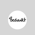 Old School etiket Bedankt -Sticker-Etiket-, Hobby en Vrije tijd, Verzenden, Nieuw