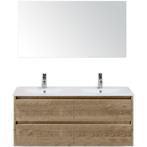 Dante Badmeubelset 120 cm - Natuur Eiken - Keramische, Ophalen of Verzenden, Nieuw