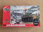 Airfix A03301 L.C.M. Mk.III and Sherman 1:76 zonder decals, Hobby en Vrije tijd, Modelbouw | Auto's en Voertuigen, Verzenden, Nieuw
