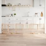 vidaXL Hondenhek met deur opvouwbaar 6 panelen 300 cm, Verzenden, Nieuw