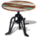 vidaXL Bijzettafel 60x(42-63) cm massief gerecycled hout en, Verzenden, Nieuw