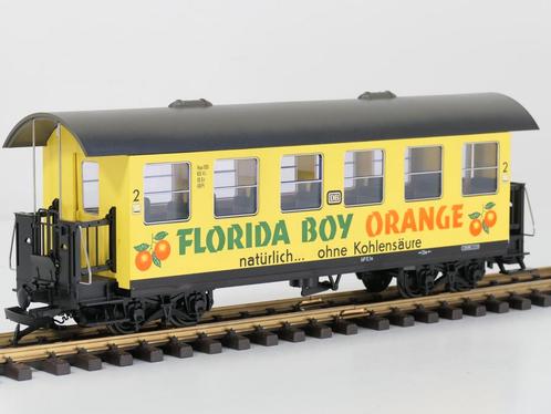 LGB 3072 DB Personenwagon Han 109 Florida Boy Orange, Hobby en Vrije tijd, Modeltreinen | Overige schalen, Wagon, Zo goed als nieuw