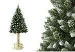 Realistische kunstkerstboom 220 cm - met grenen stam en r..., Diversen, Kerst, Ophalen of Verzenden, Nieuw