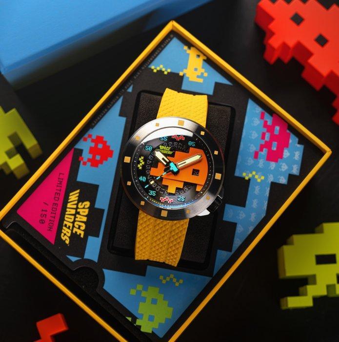 Nubeo - SPACE INVADERS - Limited Edition - Automatic -, Sieraden, Tassen en Uiterlijk, Horloges | Heren