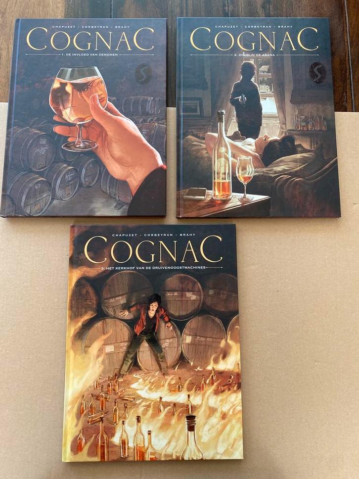 3 Luxe Hardcover Albums met 3 Ex-Libris - Serie Cognac, Verzamelen, Stripfiguren, Boek of Spel, Zo goed als nieuw, Ophalen of Verzenden