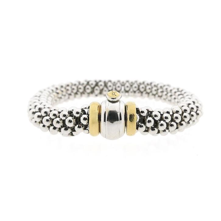 Fope bicolor gouden mesh schakel armband (Schakelarmband), Sieraden, Tassen en Uiterlijk, Armbanden, Overige kleuren, Gebruikt