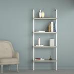 Wandrek ladder boekenkast Stoer - industrieel metaal hout -, Huis en Inrichting, Kasten | Boekenkasten, Verzenden, Nieuw