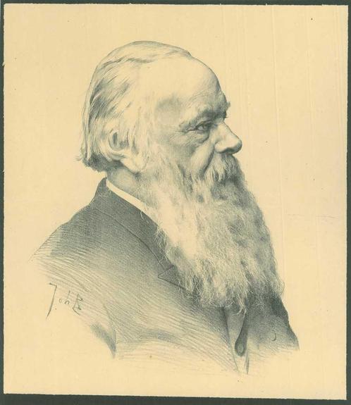 Portrait of Cornelis Willem Opzoomer, Antiek en Kunst, Kunst | Etsen en Gravures