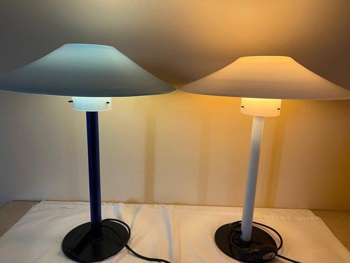 Tafellamp (2) - Muranoglas - Een paar lampen van gesmolten, Antiek en Kunst, Antiek | Lampen
