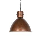 Industriële hanglamp roestbruin - Flynn, Huis en Inrichting, Lampen | Hanglampen, Nieuw, Overige materialen, Industrieel, 75 cm of meer
