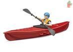 Bruder Bworld Kajak Met Speelfiguur (Binnenspeelgoed), Ophalen of Verzenden, Nieuw