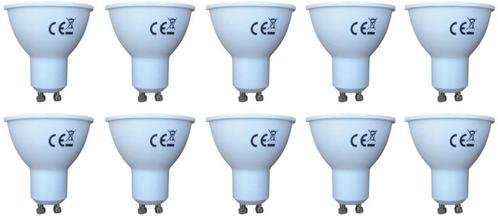 GU10 spot 10 stuks | PAR16 bajonetsluiting | LED 6W=40-45W |, Huis en Inrichting, Lampen | Losse lampen, Nieuw, Verzenden