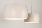 Rietveld Hanglampen - Beige, Zand - Metaal, Aluminium, Huis en Inrichting, Lampen | Hanglampen, Verzenden, Nieuw