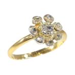 18 karaat Geel goud - Ring Diamanten - Barok, anno 1700,