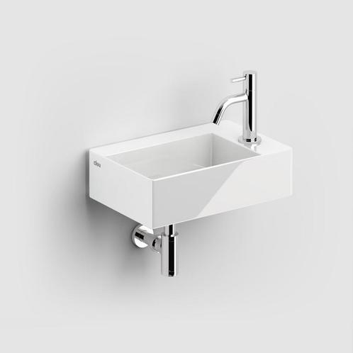 Fontein Clou New Flush 3 Inclusief AfvoerPlug 35x18x10cm Wit, Doe-het-zelf en Verbouw, Sanitair, Overige typen, Nieuw, Ophalen of Verzenden