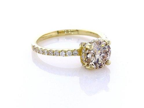 Ring - 14 karaat Geel goud - 1.60ct. tw. Diamant (Natuurlijk, Sieraden, Tassen en Uiterlijk, Ringen