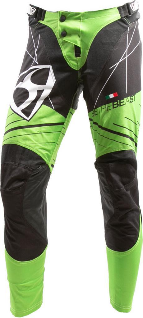 MUGENRACE Hammer Zwart Groene Motocross Broek, Motoren, Kleding | Motorkleding, Heren, Nieuw met kaartje, Broek | leer, Verzenden