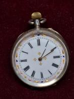 Zakhorloge Fraaie Wijzerplaat en dubbele zilveren deksel -, Nieuw