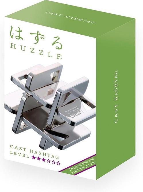 Huzzle Cast Puzzle - Hashtag (level 3) | Huzzle - Puzzels, Hobby en Vrije tijd, Denksport en Puzzels, Nieuw, Verzenden