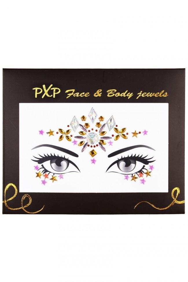 PXP Gezicht Sticker Face Jewels Princess Star, Hobby en Vrije tijd, Feestartikelen, Nieuw, Verzenden