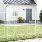 vidaXL Tuin Hek Wit 170 x 150 cm, Tuin en Terras, Schuttingen, Verzenden, Nieuw, IJzer
