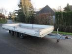 Hapert plateauwagen 505x240 3500kg 3asser met oprijbalken, Auto diversen, Aanhangers en Bagagewagens, Ophalen, Gebruikt