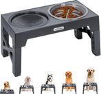 Voerbak Hond - Drinkbak Hond - 7,5-31 cm Hoog - Grijs - Nobl, Dieren en Toebehoren, Verzenden, Zo goed als nieuw