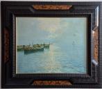 Giuseppe Cavalleri (1893-1951) - Marina con pescatori