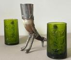 Vintage Viking drinkhoorn en glaswerk Bot - Viking