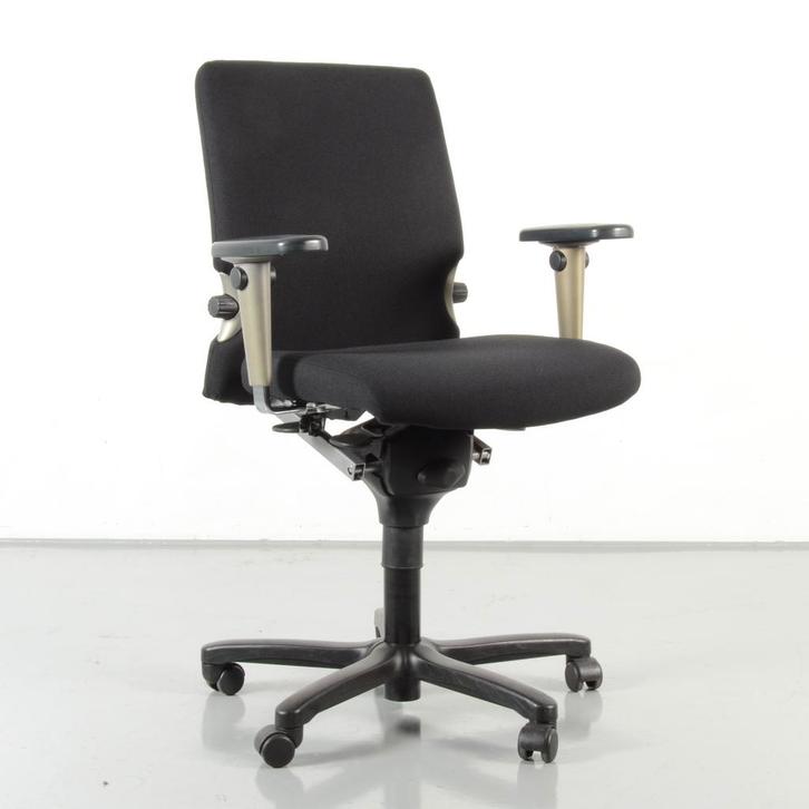 Haworth Comforto 77 bureaustoel, zwart, 4D armleggers,, Zakelijke goederen, Kantoor en Winkelinrichting | Kantoormeubilair en Inrichting