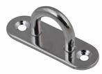 Rvs Oogplaat langwerpig 6x60mm, Verzenden, Nieuw