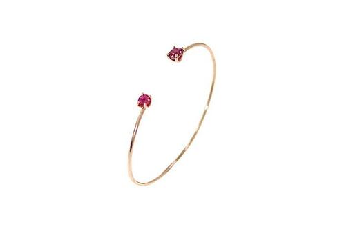 Armband - 9 kt. Roségoud - 1.15ct. tw. Robijn, Sieraden, Tassen en Uiterlijk, Armbanden