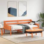vidaXL Bedbank zonder matras wasbruin 75x190 cm massief, Eenpersoons, Bruin, Verzenden, Nieuw