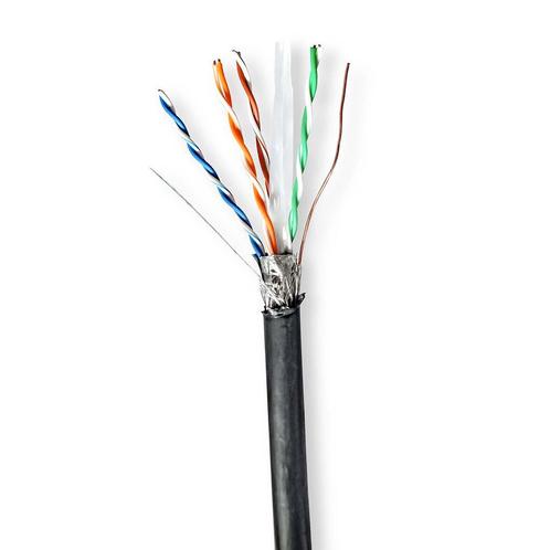 Cat6 buitenkabel | PE Netwerkkabel S/FTP koperkern 100 meter, Computers en Software, Pc- en Netwerkkabels, Nieuw, Verzenden