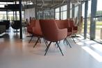 6 x Gealux Miami / Sanne eetkamerstoel  leer bruin draaipoot, Bruin, Nieuw, Leer, Vijf, Zes of meer stoelen