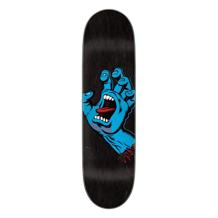 Santa Cruz Deck Screaming Hand 8.6 Black, Sport en Fitness, Skateboarden, Verzenden