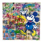 Koen Betjes (1992) - Mickey Mouse x Collage x All you need, Antiek en Kunst