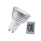 LED Spot RGB - 3 Watt - GU10, Ophalen of Verzenden, Nieuw, Overige materialen, Modern